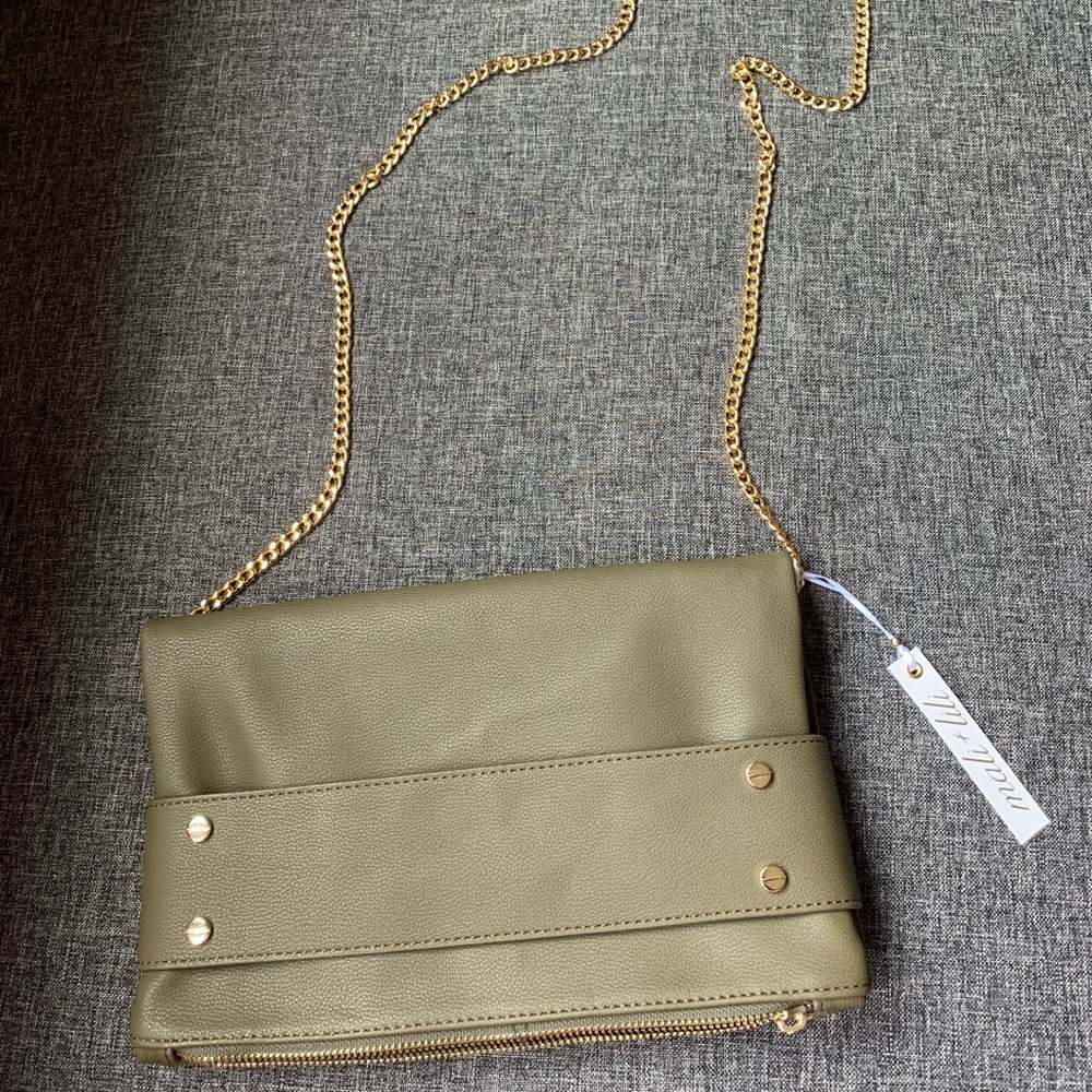 🆕Vegan leather convertible clutch
